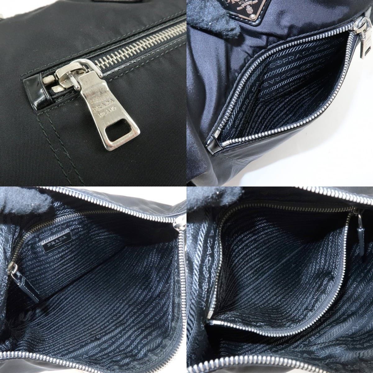 Prada Prada Triangle Logo Nylon Crossbody Bag Black Size ONE SIZE - 6 Thumbnail