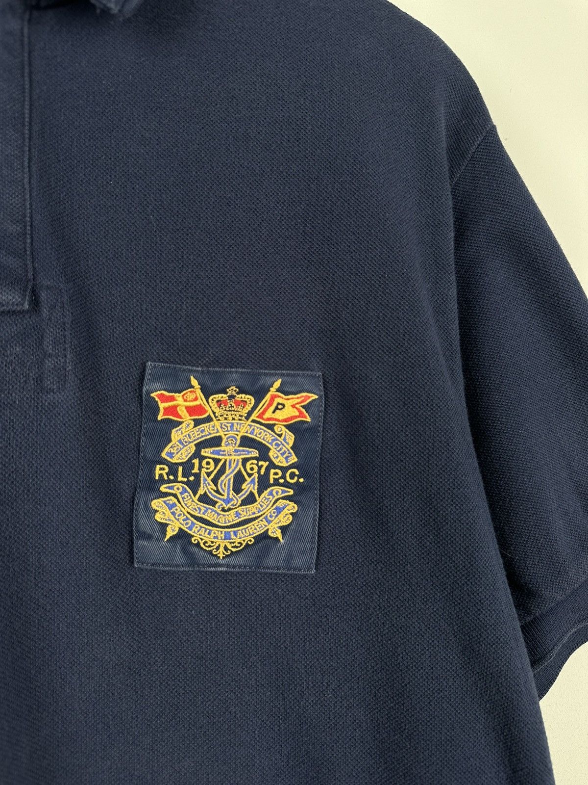 Polo Ralph Lauren × Rugby Ralph Lauren × Vintage Vintage Polo Ralph Lauren Y2k Bleecker Polo Shirt Streetwear Size US XL / EU 56 / 4 - 2 Thumbnail