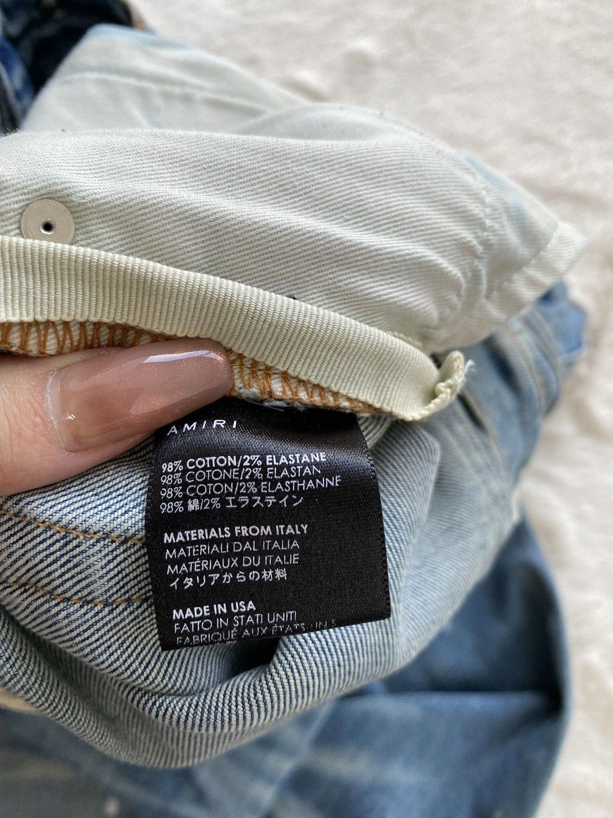 Amiri Amiri Indigo Art Patch Denim Jeans Size US 32 / EU 48 - 2 Thumbnail