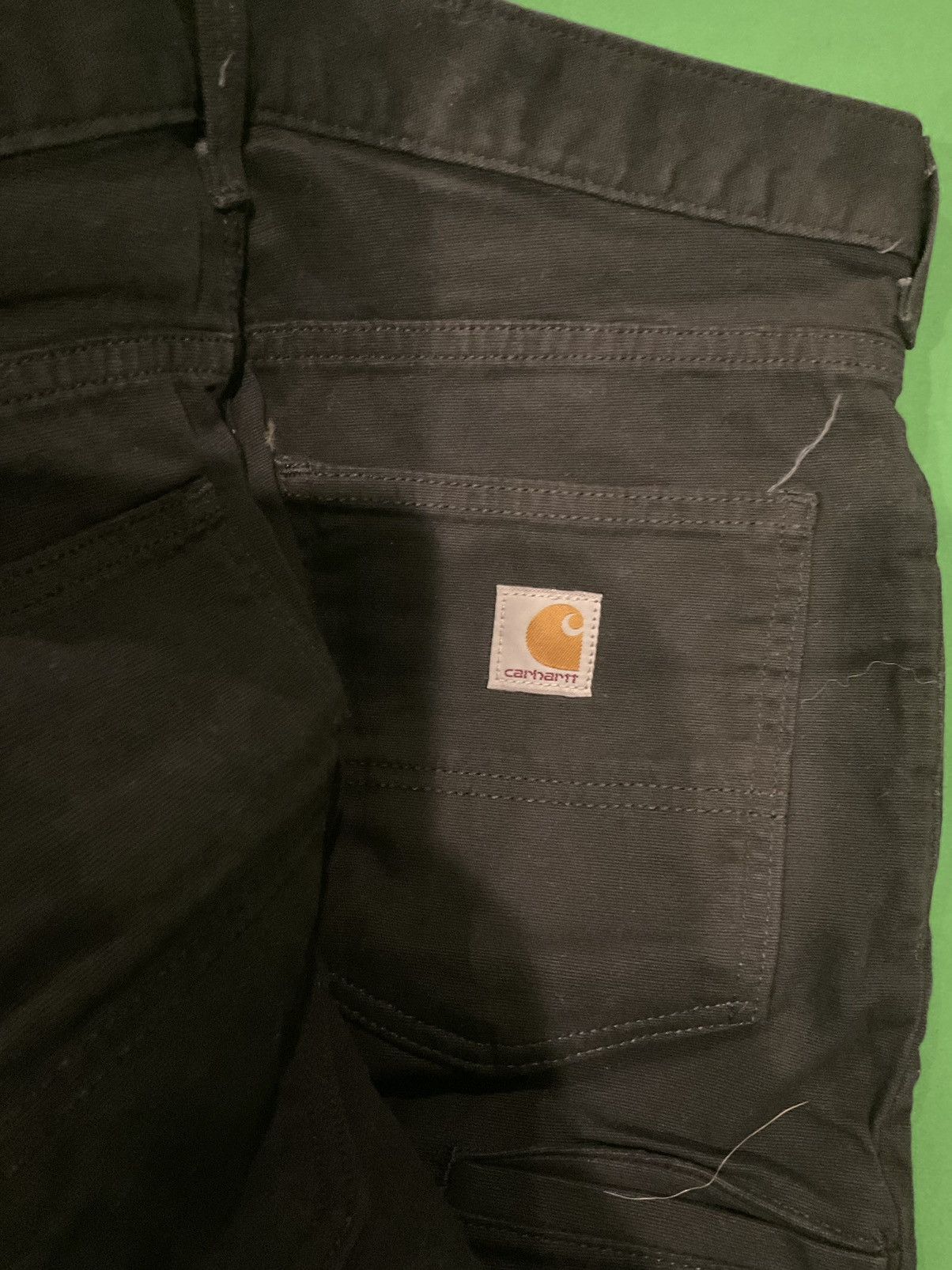 Carhartt × Vintage Vintage Black Carhartt straight leg trousers Size US 31 - 2 Thumbnail