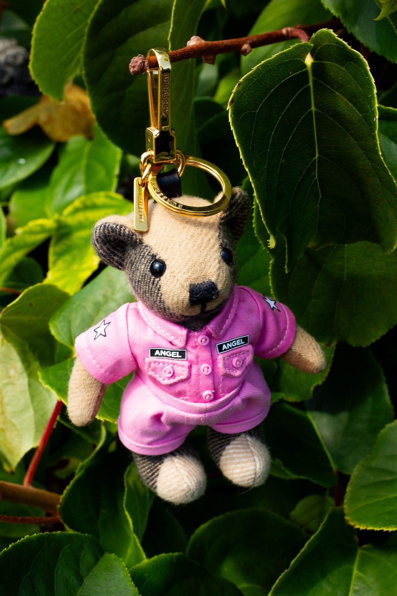Burberry Cashmere Thomas Angel Jacket Teddy Bear Keychain Charm Pink Size ONE SIZE - 7 Thumbnail