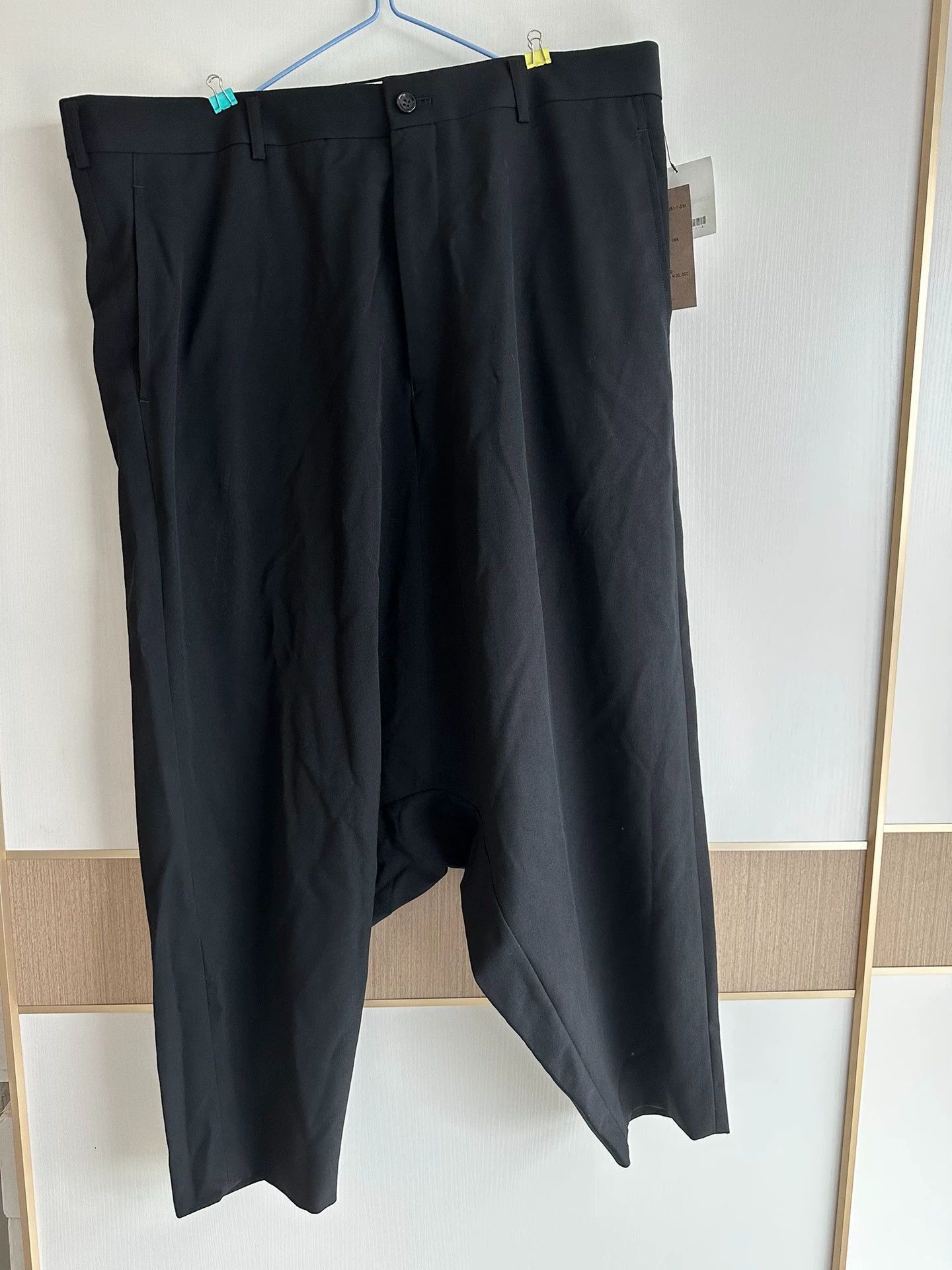 Comme des Garcons Comme Des Garcons Classic black low-end cropped pants -DMC Size US 32 / EU 48 - 1 Thumbnail
