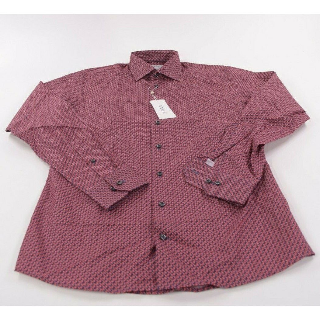 Eton Eton New with tags Shirt Size L US In Red Size US L / EU 52-54 / 3 - 3 Thumbnail