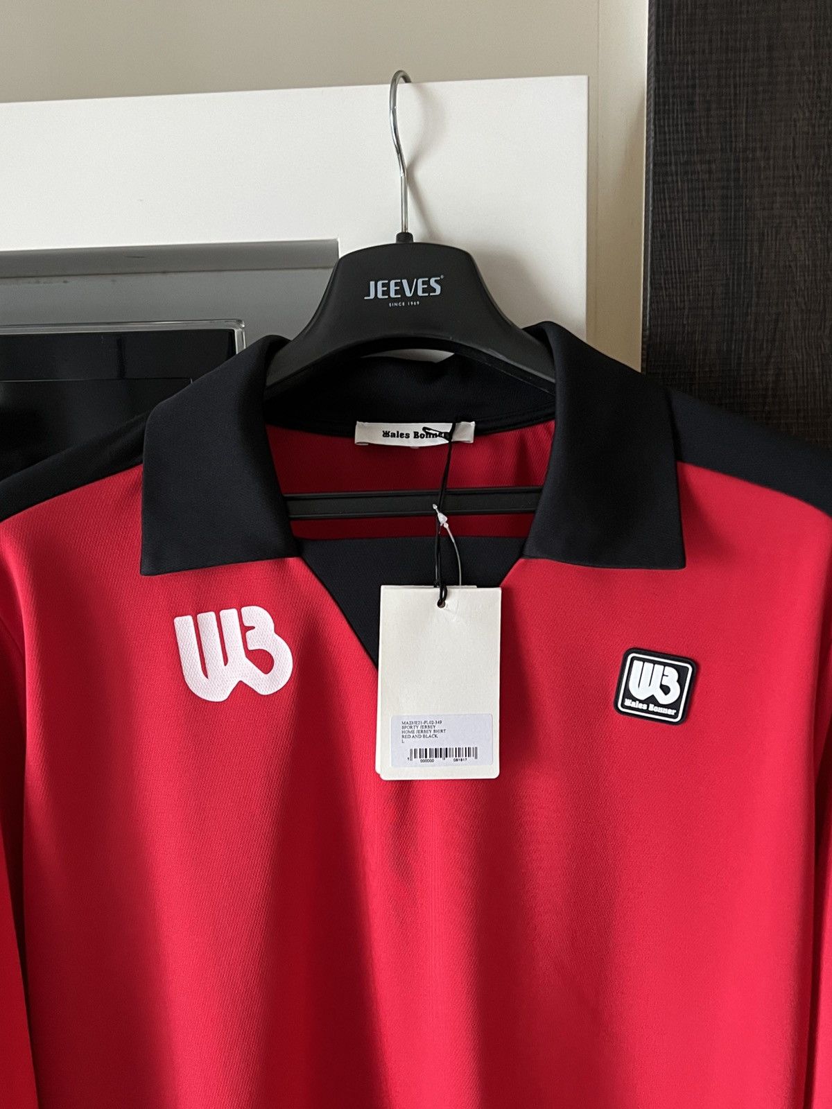 Wales Bonner Wales Bonner Color-Blocked Red and Black Long-Sleeve Jersey Size US XL / EU 56 / 4 - 5 Thumbnail