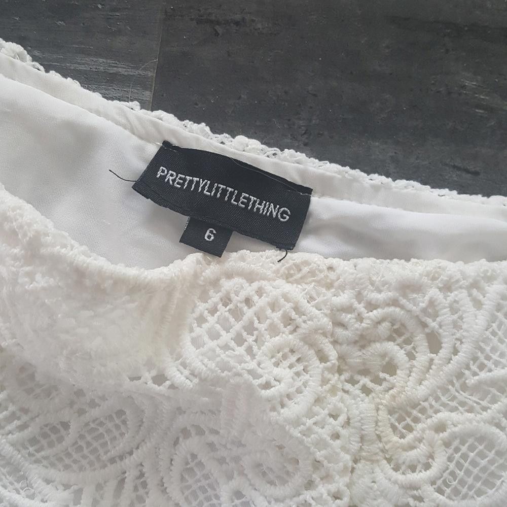 Designer White Classic PrettyLittleThing High Waisted Midi Size 28" / US 6 / IT 42 - 3 Thumbnail
