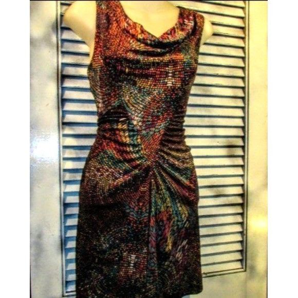 Trina Turk Trina Turk sz 2 Rouched Cowlneck Dress Size XS / US 0-2 / IT 36-38 - 3 Thumbnail