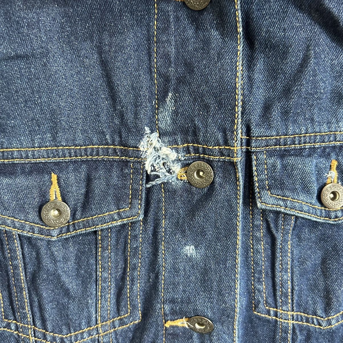 Vintage Vintage GU Denim Distressed Denim Jacket Size M / US 6-8 / IT 42-44 - 6 Thumbnail