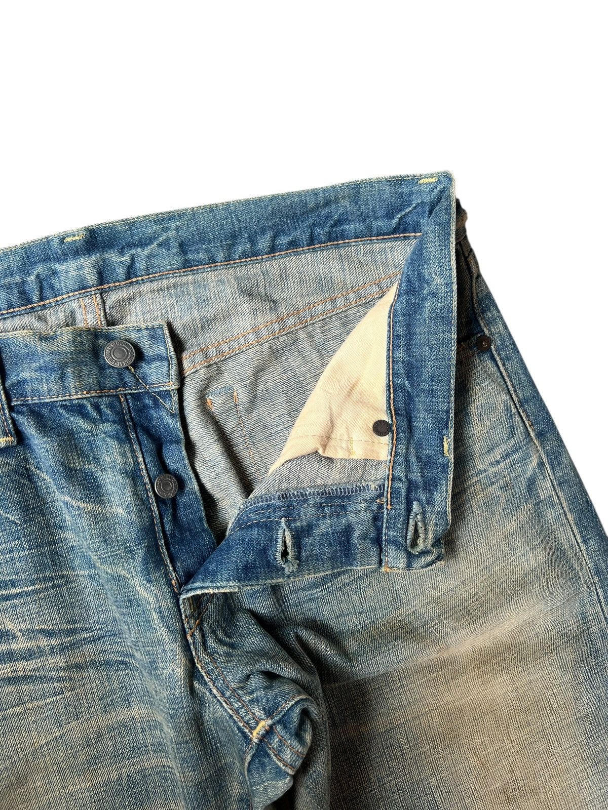 Eternal ETERNAL Japan Buttonfly Distressed Aging Mud Denim Jeans Size US 34 / EU 50 - 7 Thumbnail