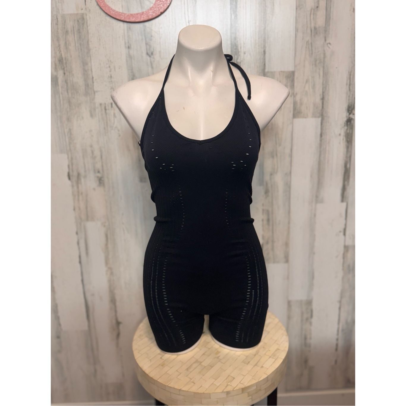 Zara Zara Limitless Contour Black Halter Romper XS-S Size US 26 / EU 42 - 5 Thumbnail