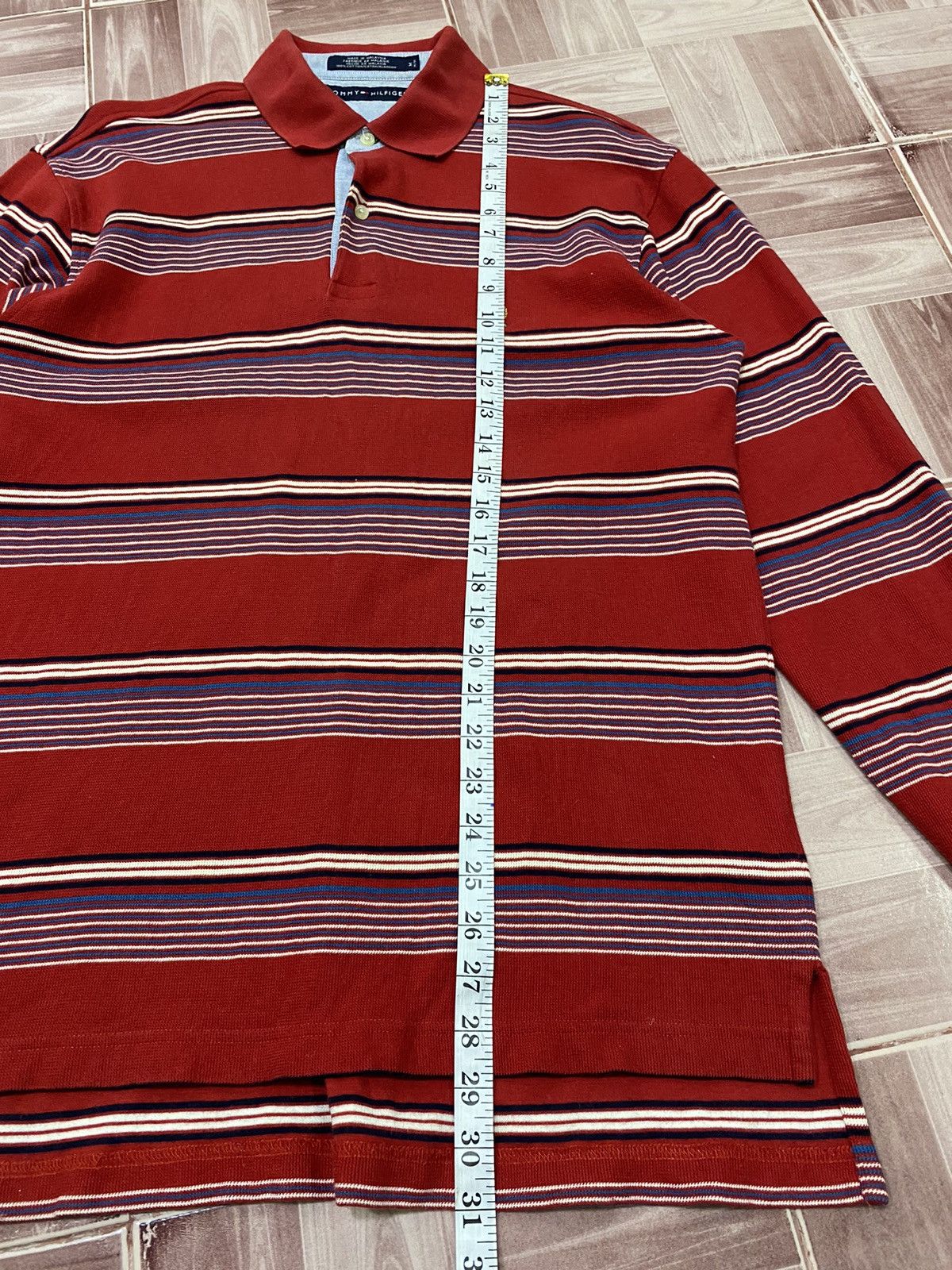 Tommy Hilfiger Vintage 90s Striped Polo Shirts Size US L / EU 52-54 / 3 - 7 Thumbnail