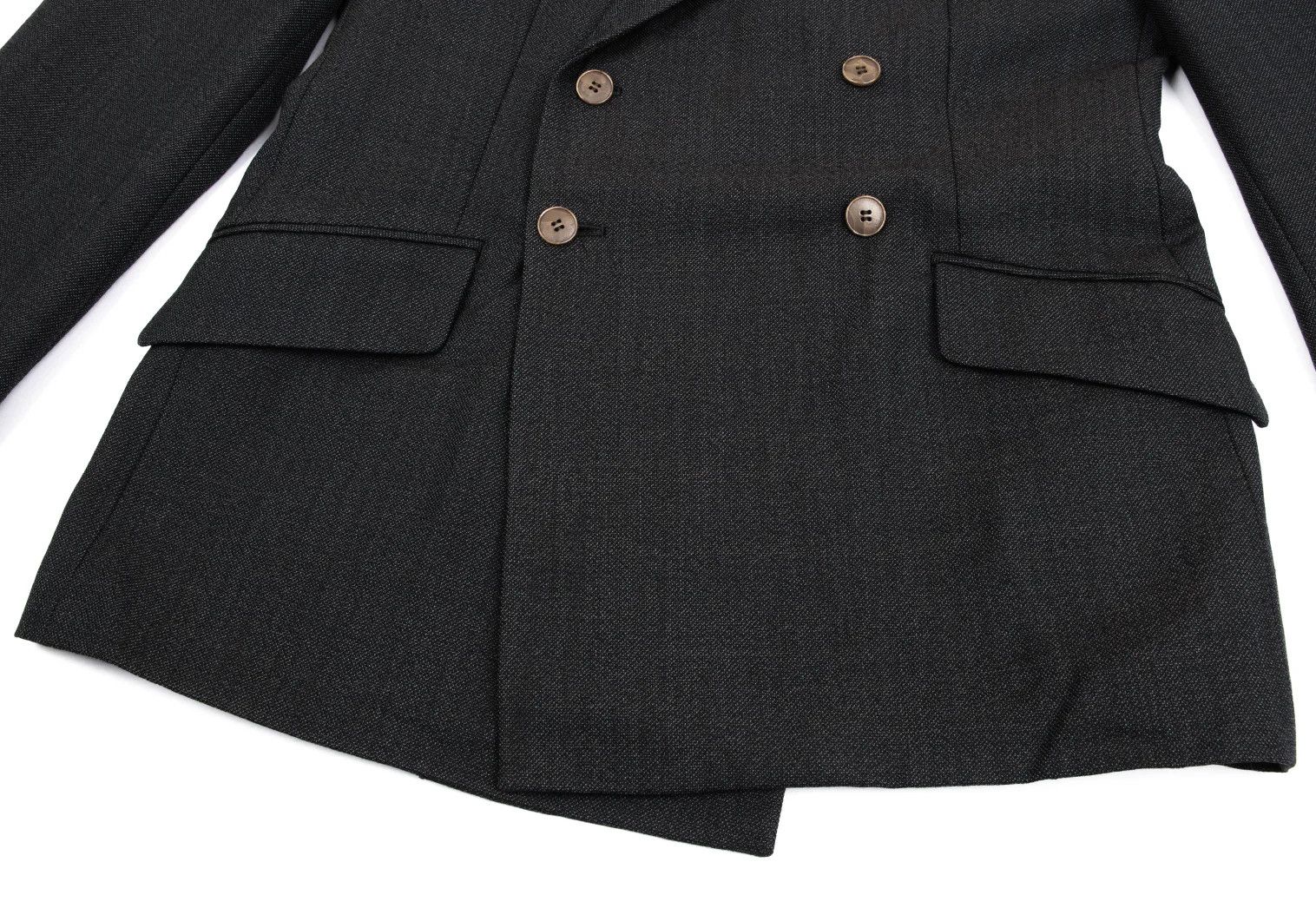 Jean Paul Gaultier Charcoal Peak Lapel Wool Jacket Size 48 Size US M / EU 48-50 / 2 - 8 Thumbnail