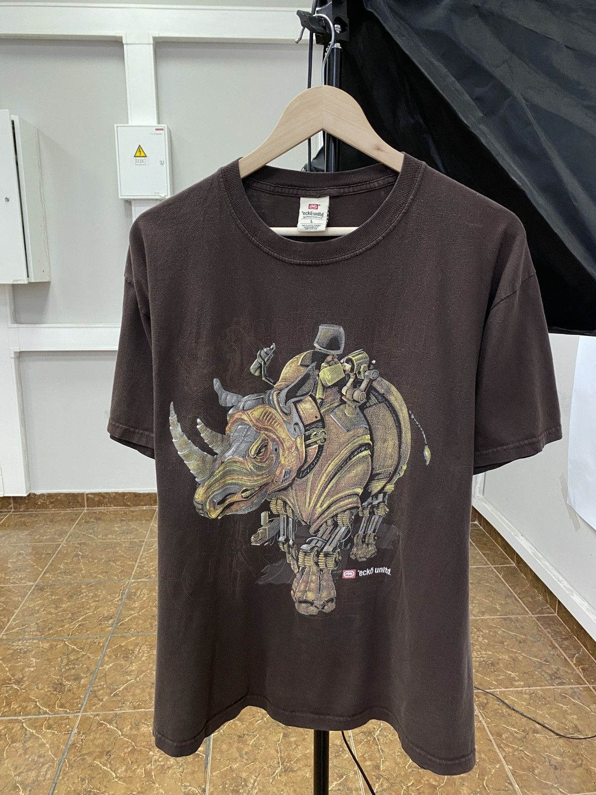Christian Audigier × Ecko Unltd. × Ed Hardy 🇺🇸 Vintage 90s Ecko Unlimited Rap Japan Style T-Shirt Rare Size US L / EU 52-54 / 3 - 1 Thumbnail