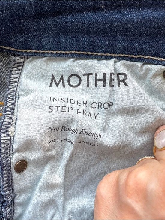 MOTHER MOTHER Insider Crop Step Fray Distressed Flare Jeans - 25" Size 25" / US 0 / IT 36 - 7 Thumbnail