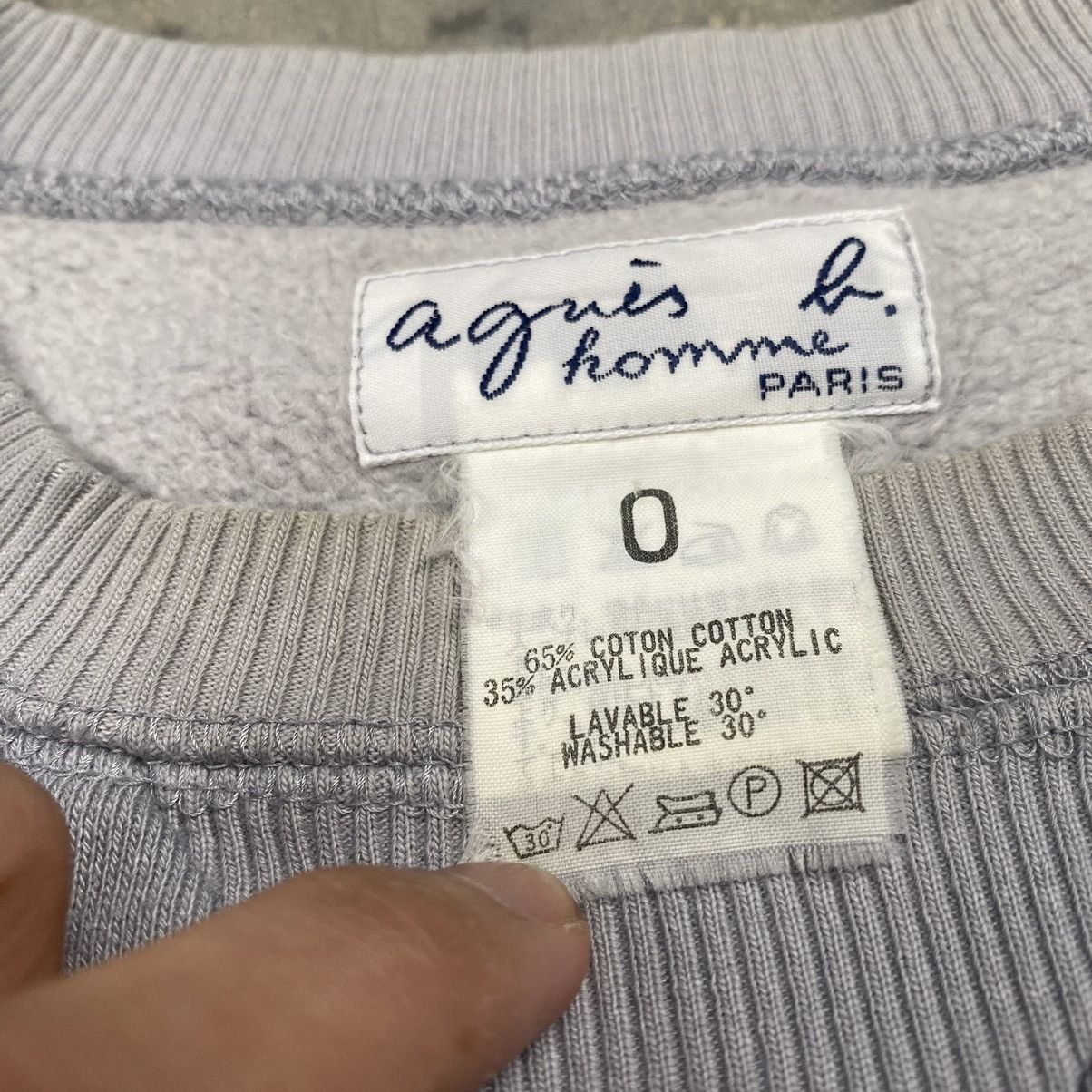 Designer × Vintage × agnes b. 90s Agnes B Blank Crewneck Size US S / EU 44-46 / 1 - 4 Thumbnail