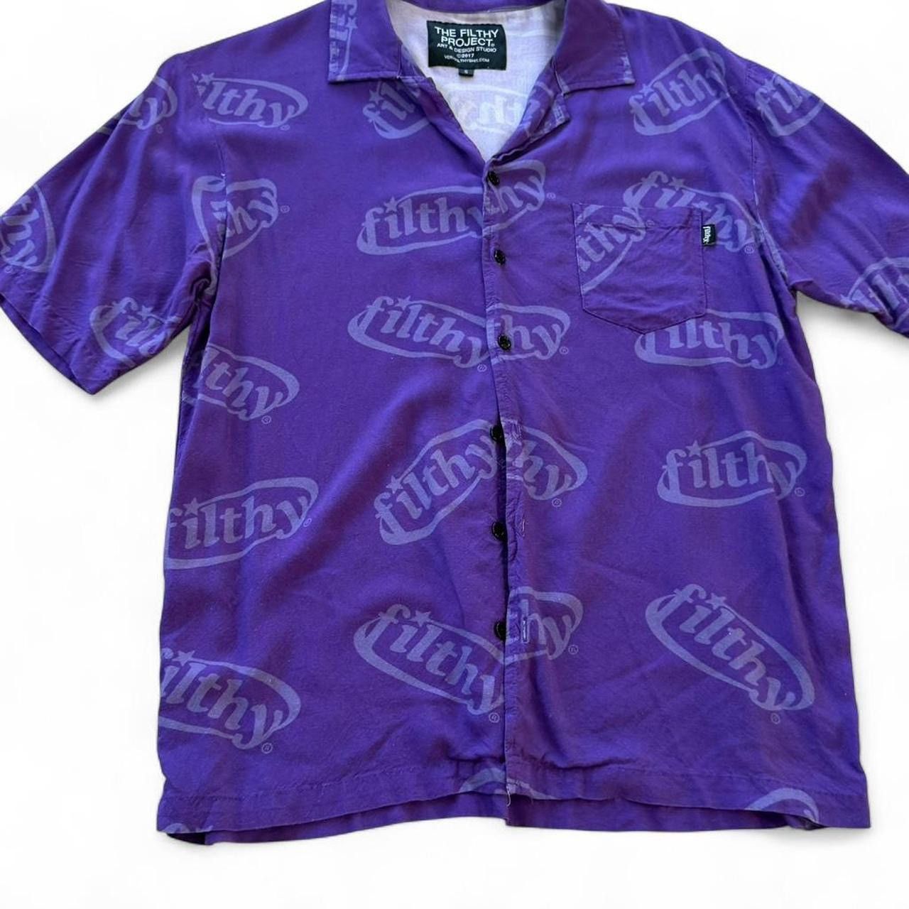 Other The Filthy Project Purple Button Up Shirt Small Size US S / EU 44-46 / 1 - 2 Thumbnail