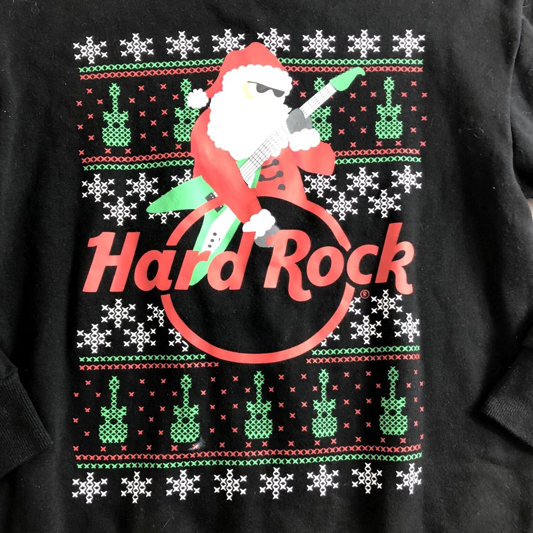 Hard Rock Cafe VINTAGE Hard Rock Cafe Sweatshirt Men 90s Graphic Christmas Santa Claus Black Medium Crew Neck Pullover Regular Size M Size US M / EU 48-50 / 2 - 2 Thumbnail