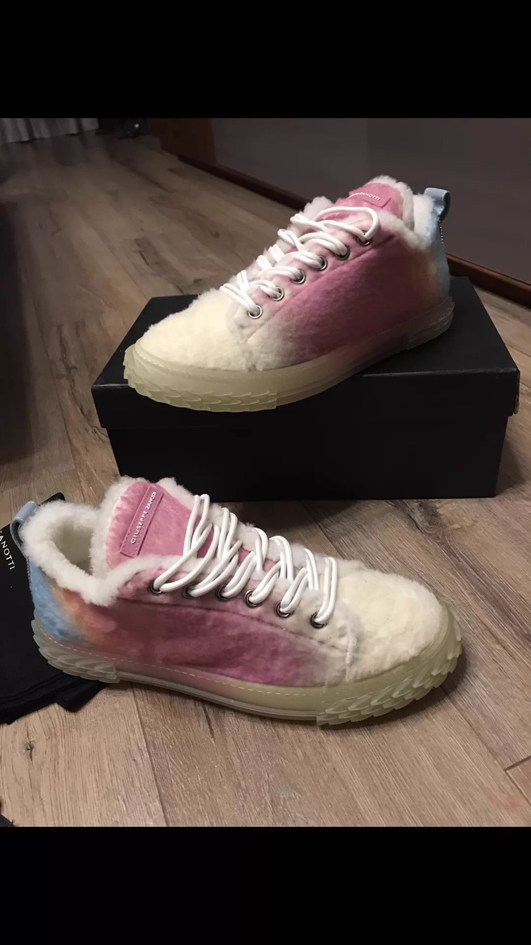Giuseppe Zanotti Giuseppe Zanotti NWT shearling candy gradient shoes 43 Size US 10 / EU 43 - 6 Thumbnail