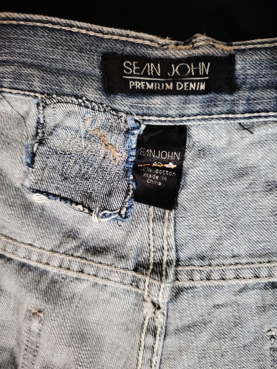 Sean John Sean John Y2K Baggy Patchwork Denim Jeans Size US 41 - 7 Thumbnail