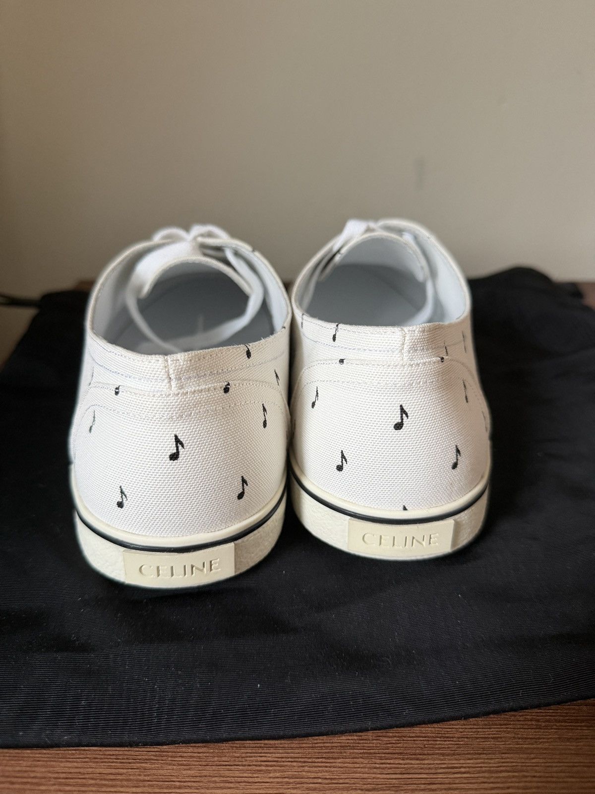 Celine Celine White Elliot Music Note GAT - BNIB - Hedi Slimane Size US 11.5 / EU 44-45 - 4 Thumbnail