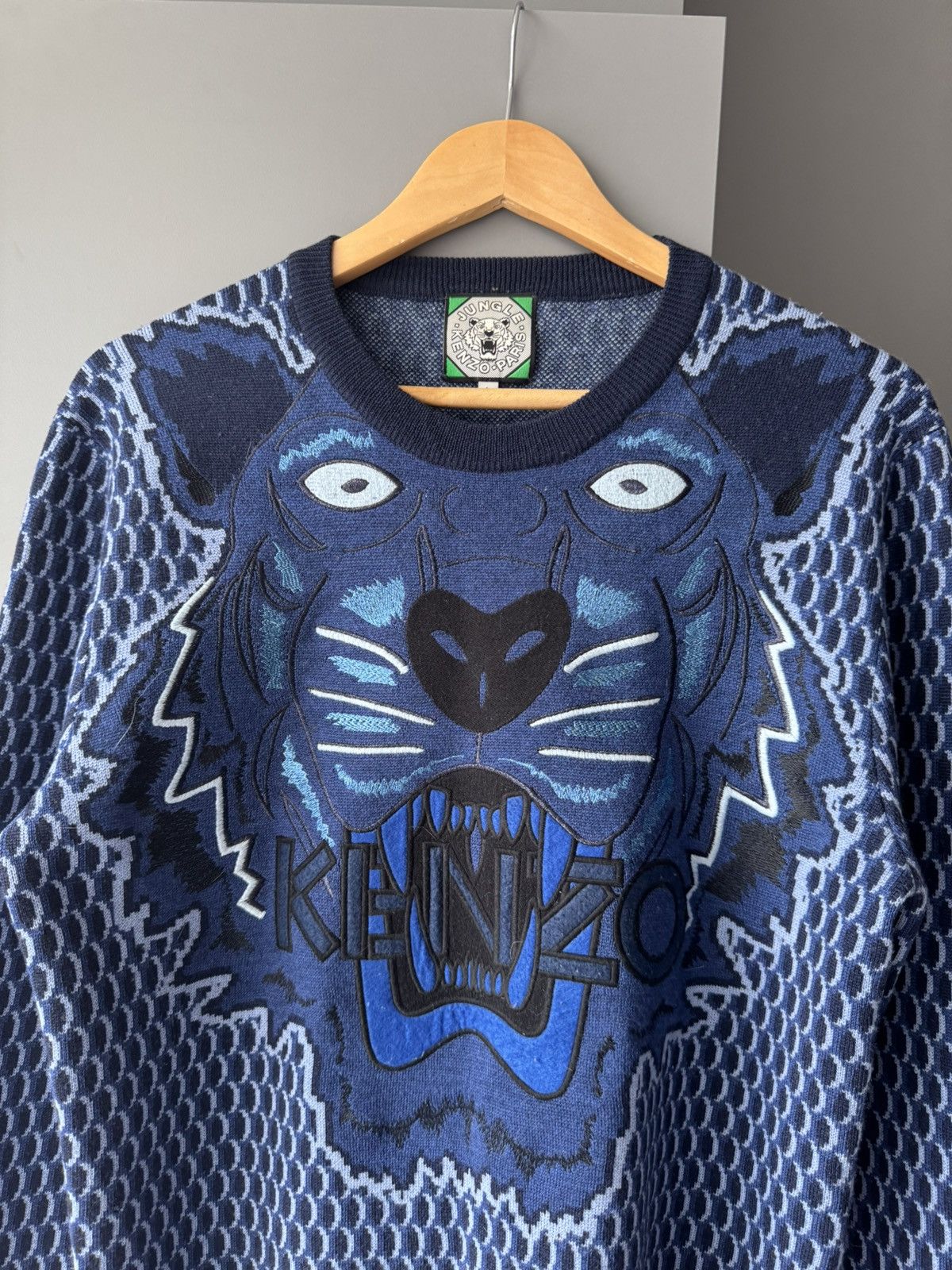 Kenzo Kenzo Wool Sweater Tiger Size US L / EU 52-54 / 3 - 3 Thumbnail