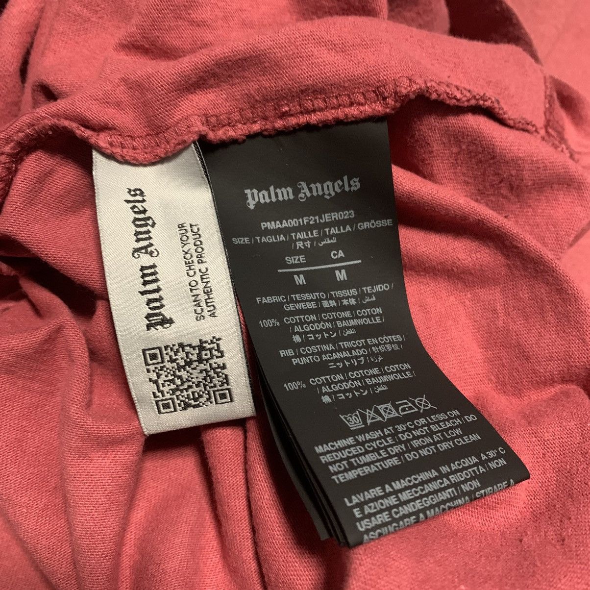 Palm Angels Palm Angels Medium Classic Bear Burgundy Pink Tee Size US M / EU 48-50 / 2 - 6 Thumbnail