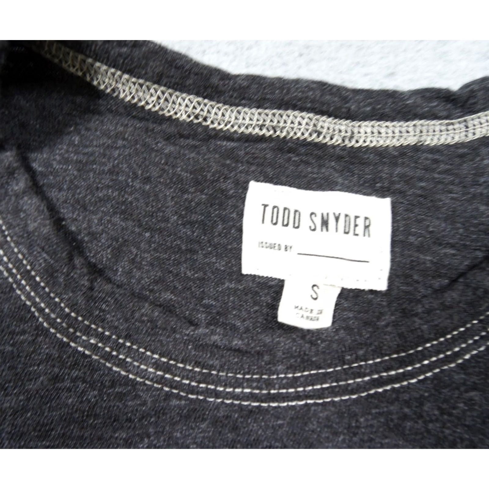 Todd Snyder Todd Snyder Shirt Mens Small Gray Crewneck Pocket Tee Short Sleeve Casual Adult Shirt Size US S / EU 44-46 / 1 - 5 Thumbnail