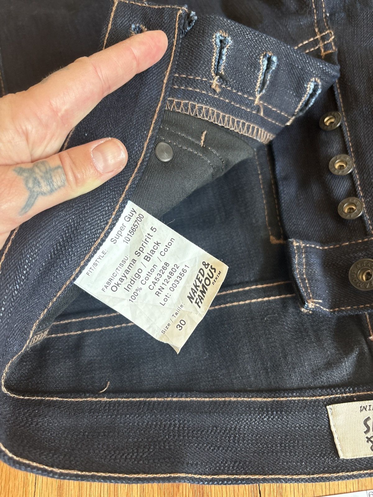 Naked & Famous Naked & famous super guy Size US 30 / EU 46 - 4 Thumbnail