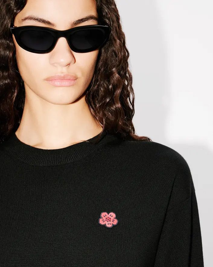 Kenzo o1s22i1n0125 Boke Flower Sweater in Black Size L / US 10 / IT 46 - 6 Thumbnail