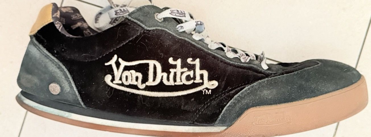 Von Dutch Vintage Von Dutch Velvet Sneakers Y2K Early 2000s Black Gum Size US 11.5 / EU 44-45 - 6 Thumbnail