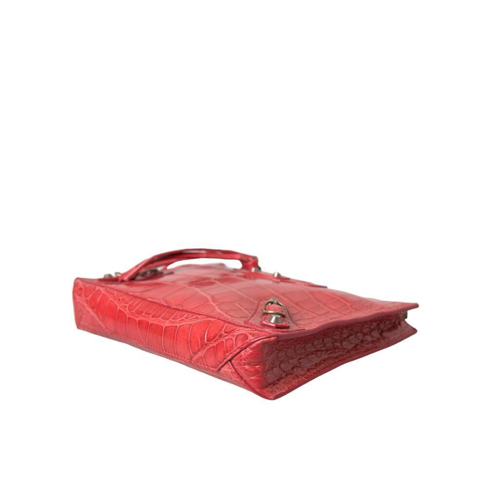 Balenciaga Balenciaga Exotic Red Alligator Leather Clutch Size ONE SIZE - 4 Thumbnail