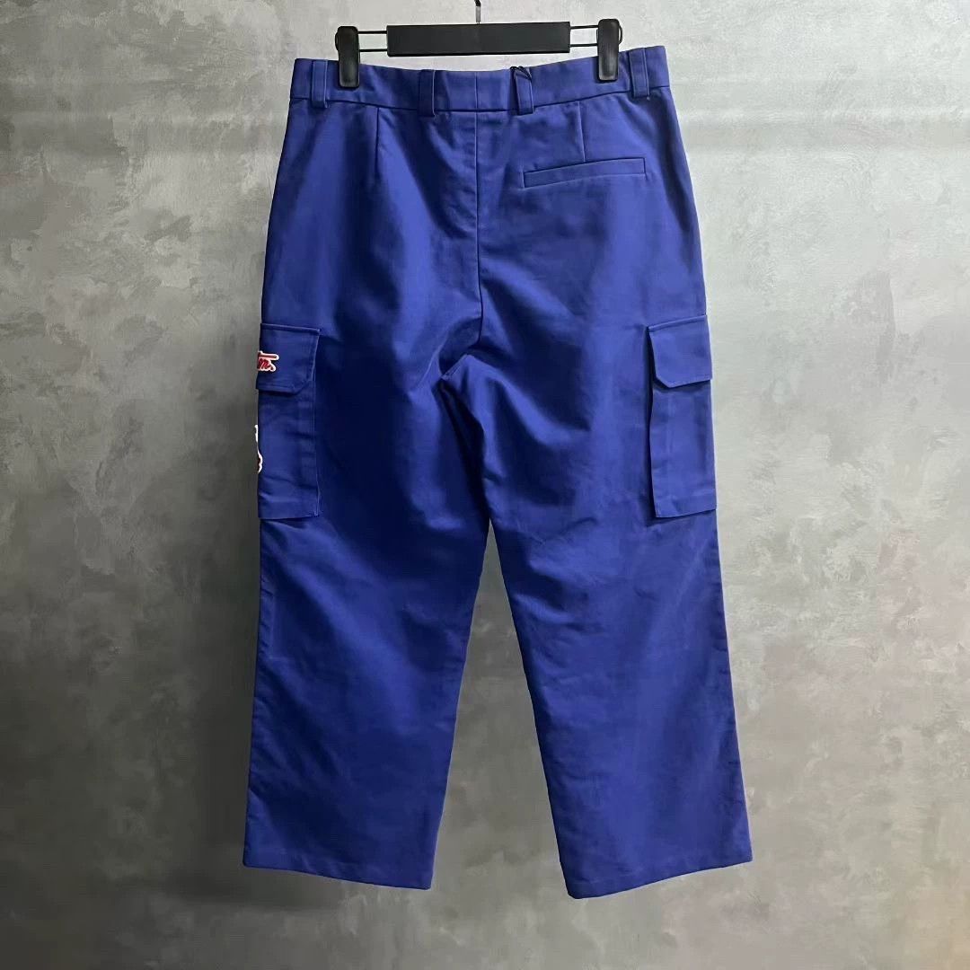Louis Vuitton louis vuitton blue embroidered work pants Size US 40 / EU 56 - 2 Thumbnail