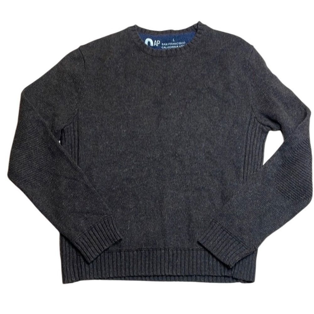 Gap 90s vintage Men’s Gap Brown Wool Knit Crewneck sweater Large Size US L / EU 52-54 / 3 - 1 Thumbnail