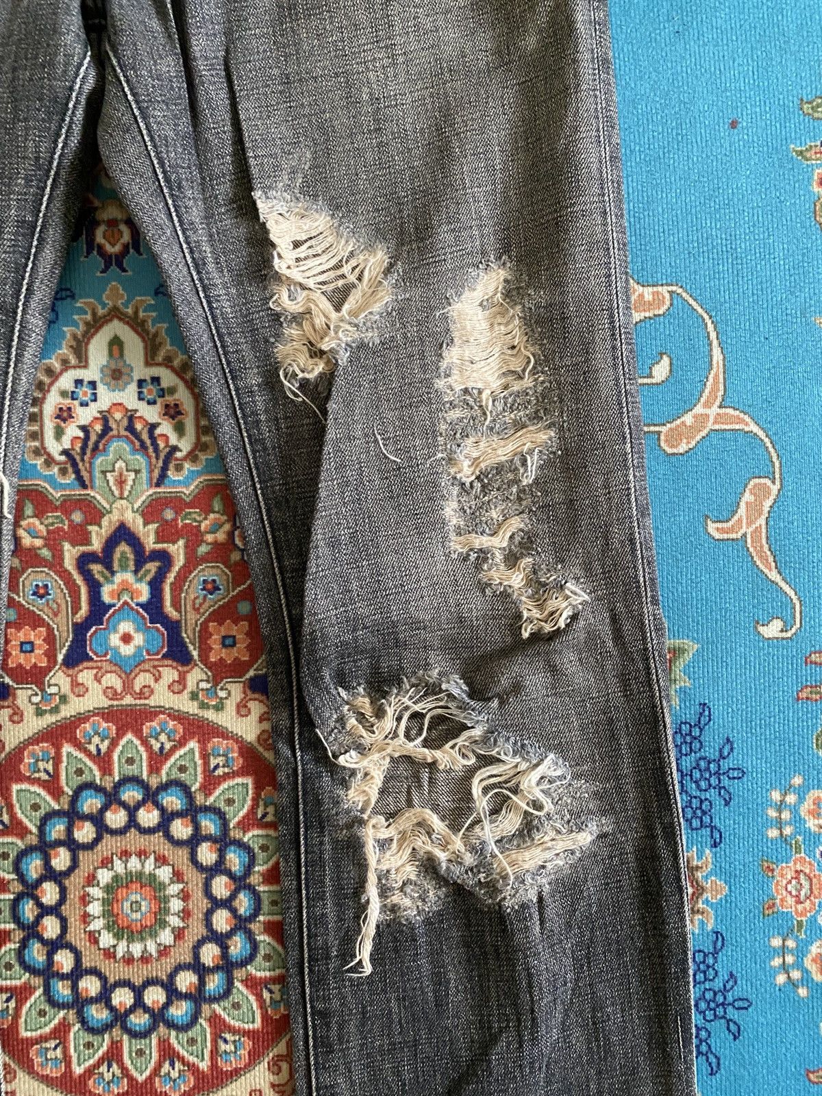 Japanese Brand Japanese Brand Rico Distressed Denim Size US 32 / EU 48 - 8 Thumbnail
