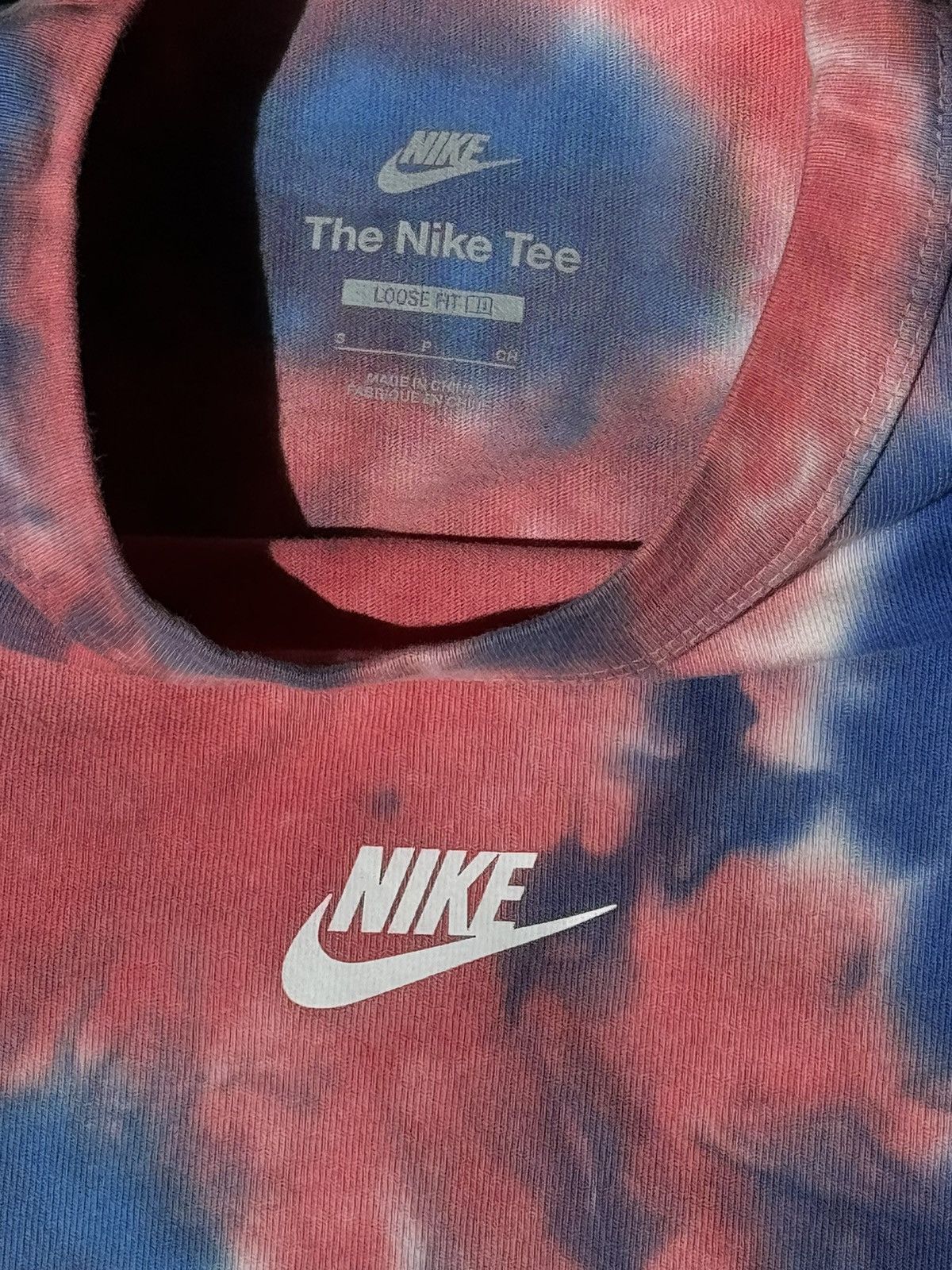 Designer × Nike Nike Tie Dye center logo premium t-shirt loose tee Size US S / EU 44-46 / 1 - 5 Thumbnail