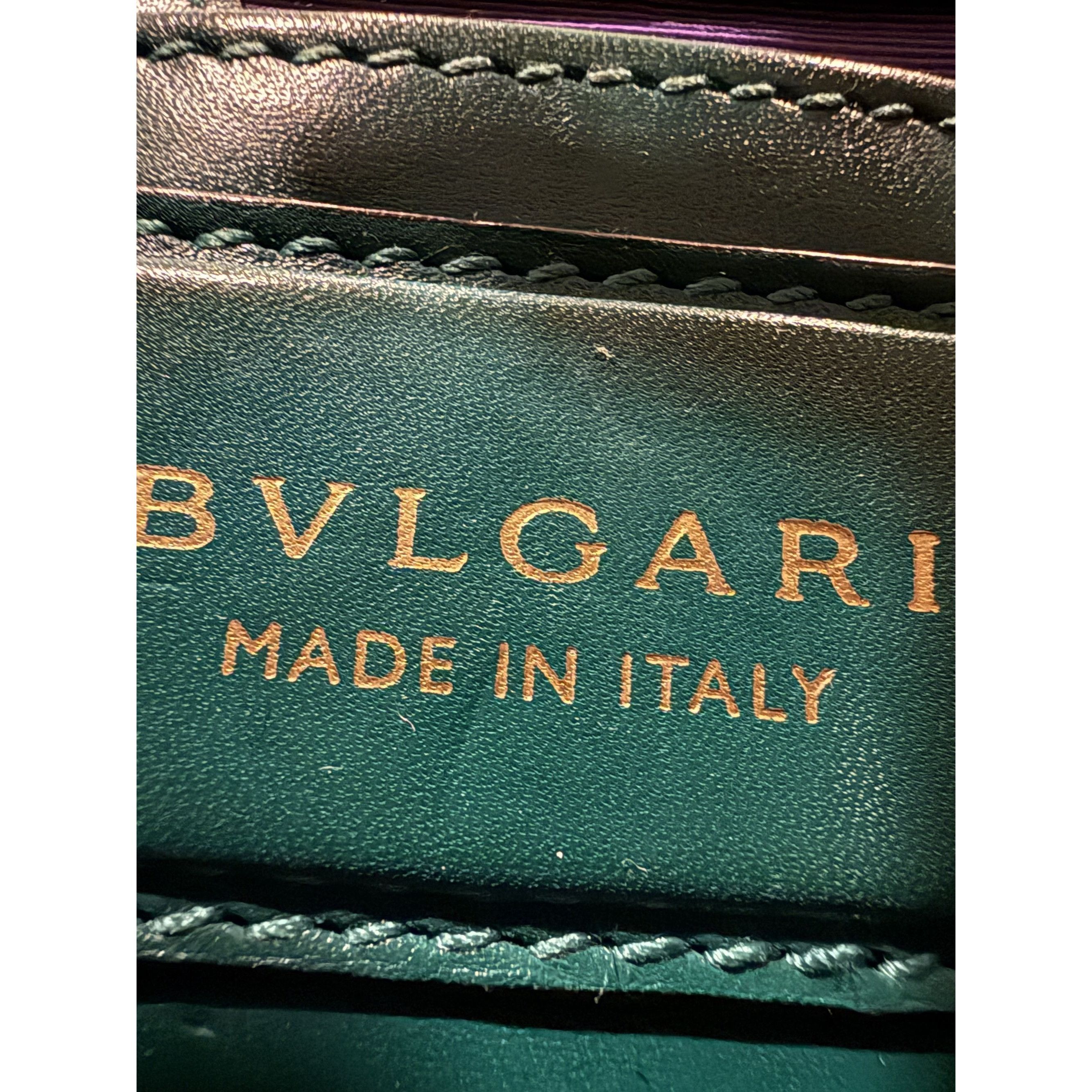 Bvlgari Bvlgari Serpenti Forever Emerald Green Leather Crossbody Bag Size ONE SIZE - 7 Thumbnail
