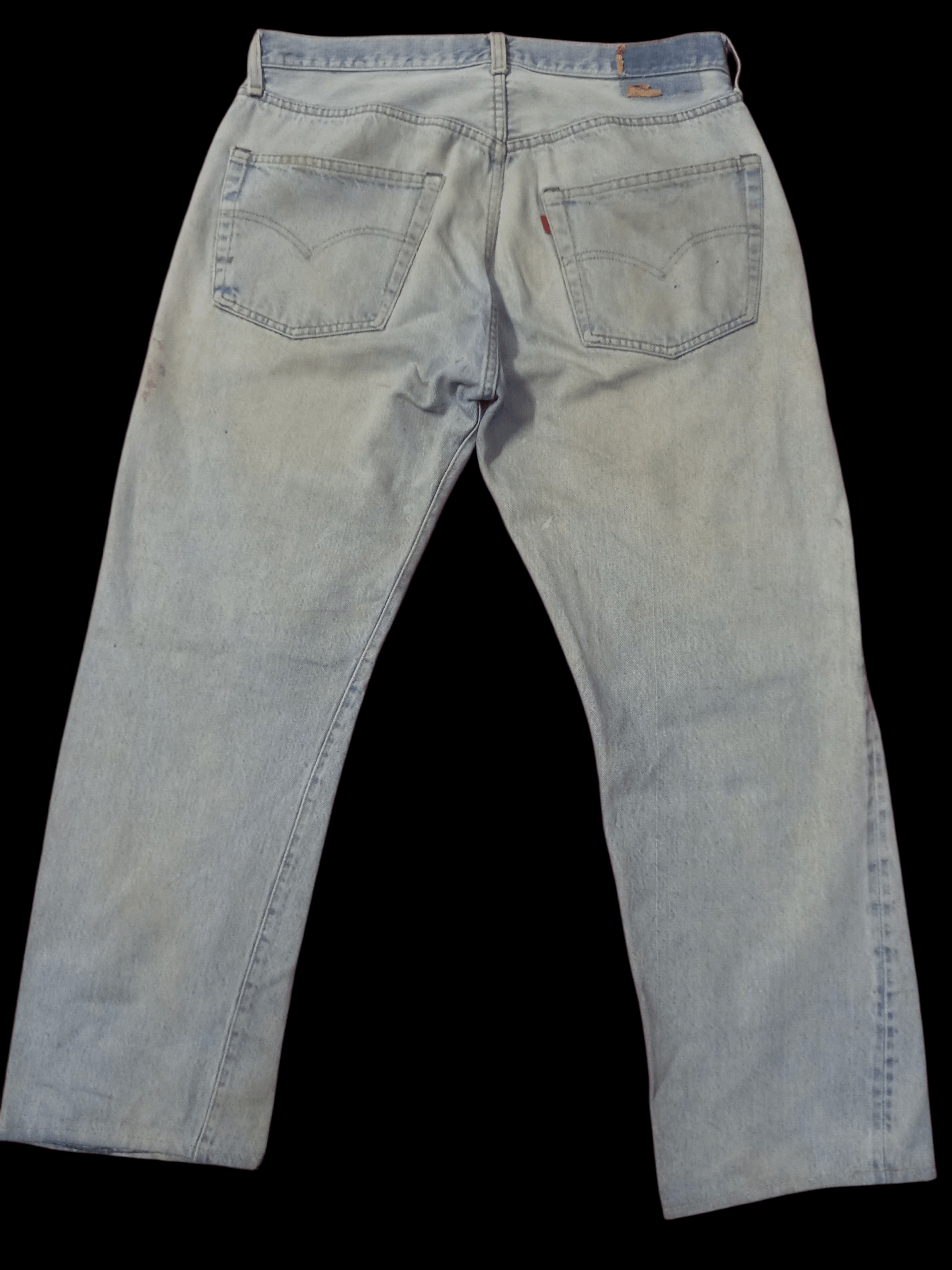 Levi's Vintage Clothing 💥 Levi's Vintage 501 70s Stamp Button 558 Distressdenim 💥 Size US 34 / EU 50 - 2 Thumbnail