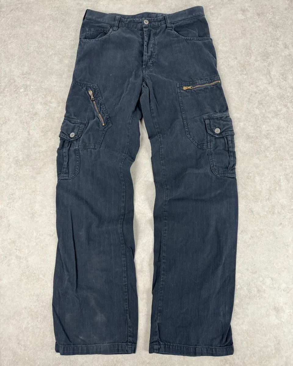 Dolce & Gabbana AW2006 Dolce & Gabbana Navy Multi-Pocket Cargo Pants Size 28" / US 6 / IT 42 - 4 Thumbnail