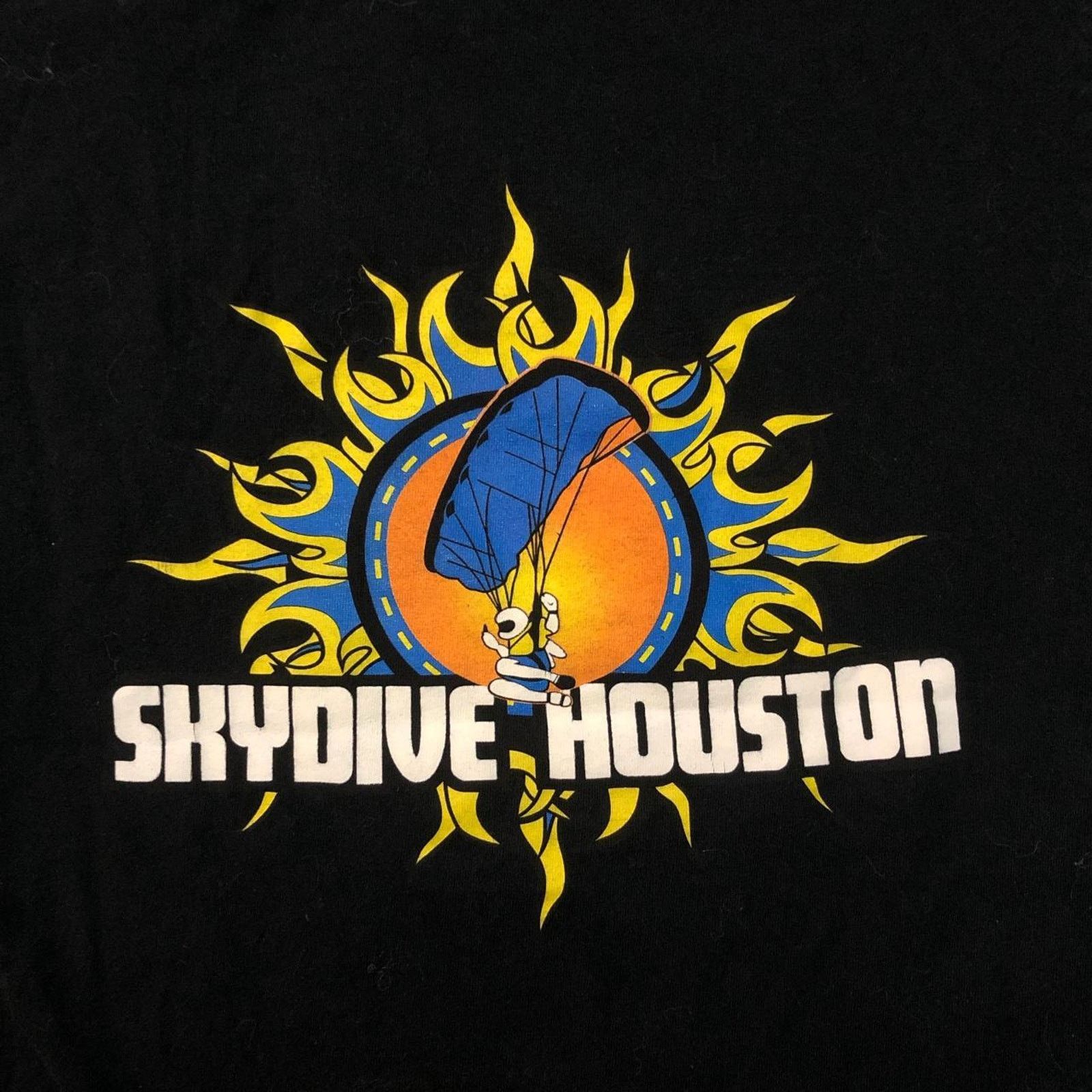 Gildan Black Skydive Houston Graphic Tee Size US S / EU 44-46 / 1 - 2 Thumbnail