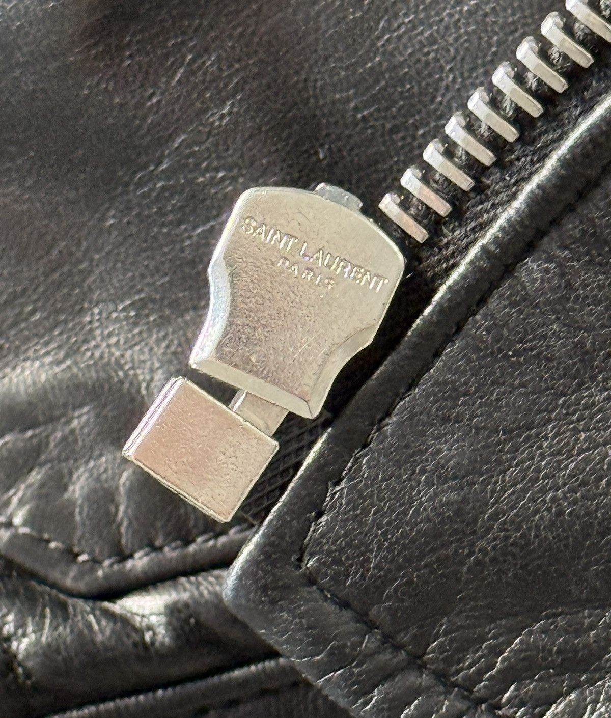 Hedi Slimane × Saint Laurent Paris Holy Grail 2012 Hedi Slimane Field Leather Jacket 52 50 M Size US L / EU 52-54 / 3 - 11 Thumbnail