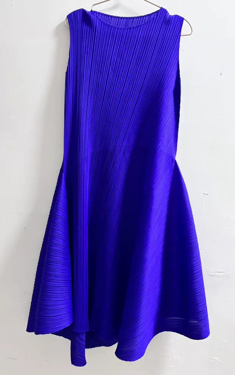 Issey Miyake Issey Miyake Pleated Purple Dress - dmc Size US M / EU 48-50 / 2 - 1 Thumbnail