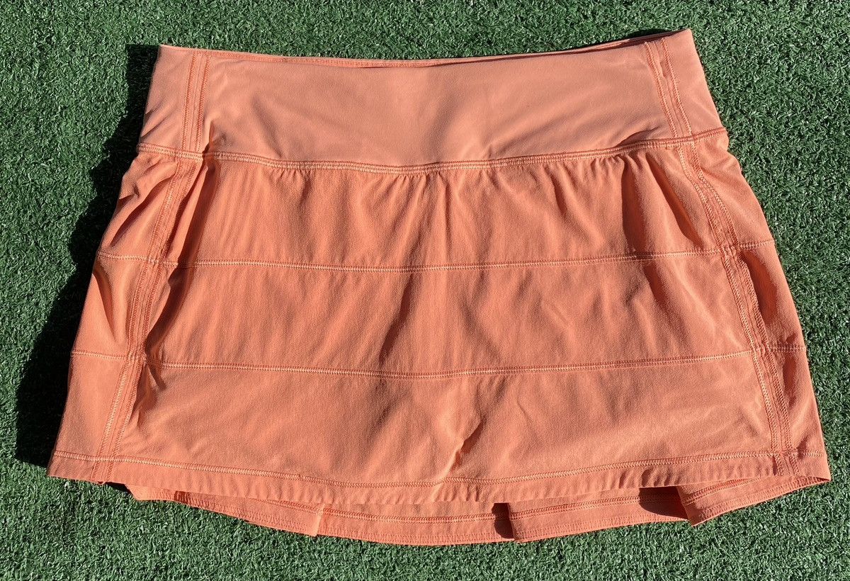 Lululemon Lululemon Pace Rival Golden Apricot Lined Tennis Skirt Skort Size 28" / US 6 / IT 42 - 1 Thumbnail