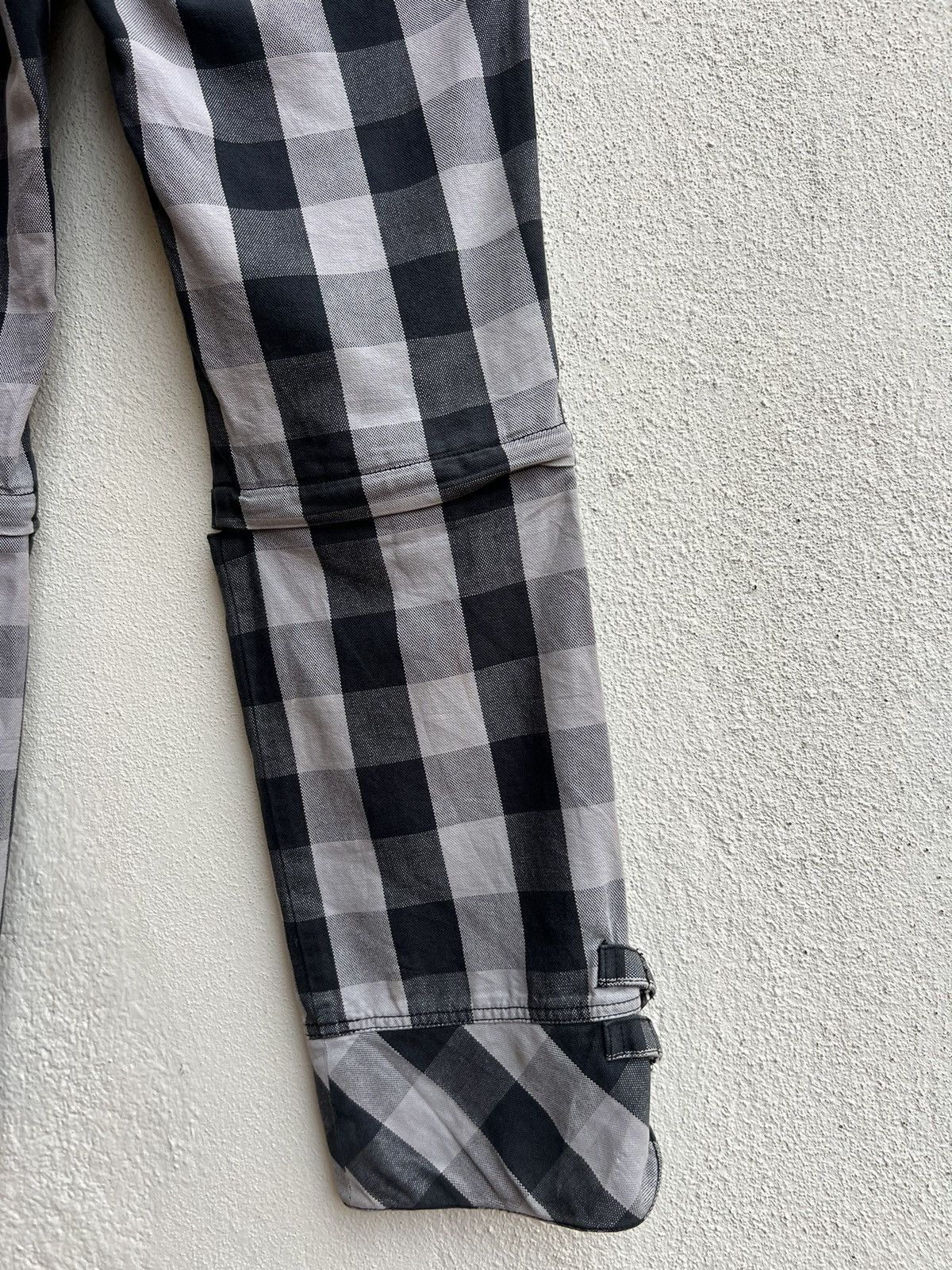 Japanese Brand VTG BATSU BOYS Japan Plaid Check Modular Bondage Trouser Size US 29 - 23 Thumbnail