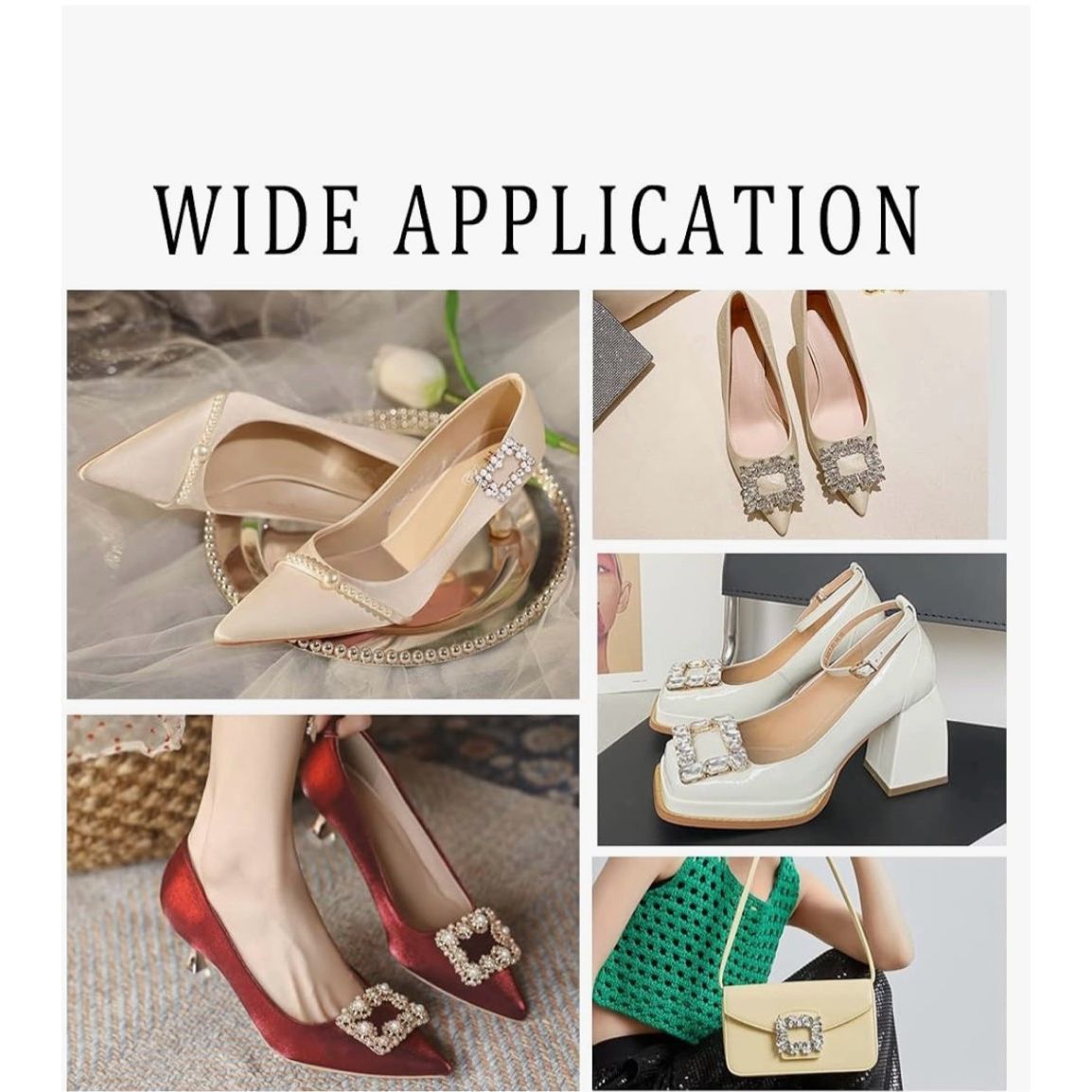 Other Rhinestone Wedding Prom Formal Crystal Shoe Buckles Metal Cl Size ONE SIZE - 4 Thumbnail