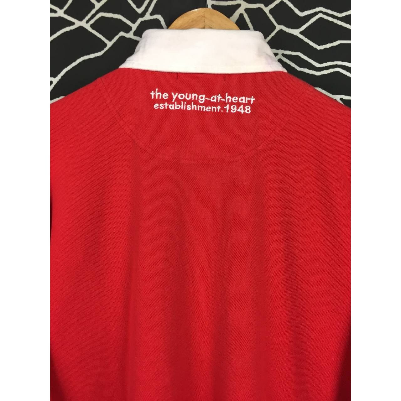 Japanese Brand VAN JAC The Young At Heart Long Sleeve Rugby Polo Tee Size US L / EU 52-54 / 3 - 9 Thumbnail