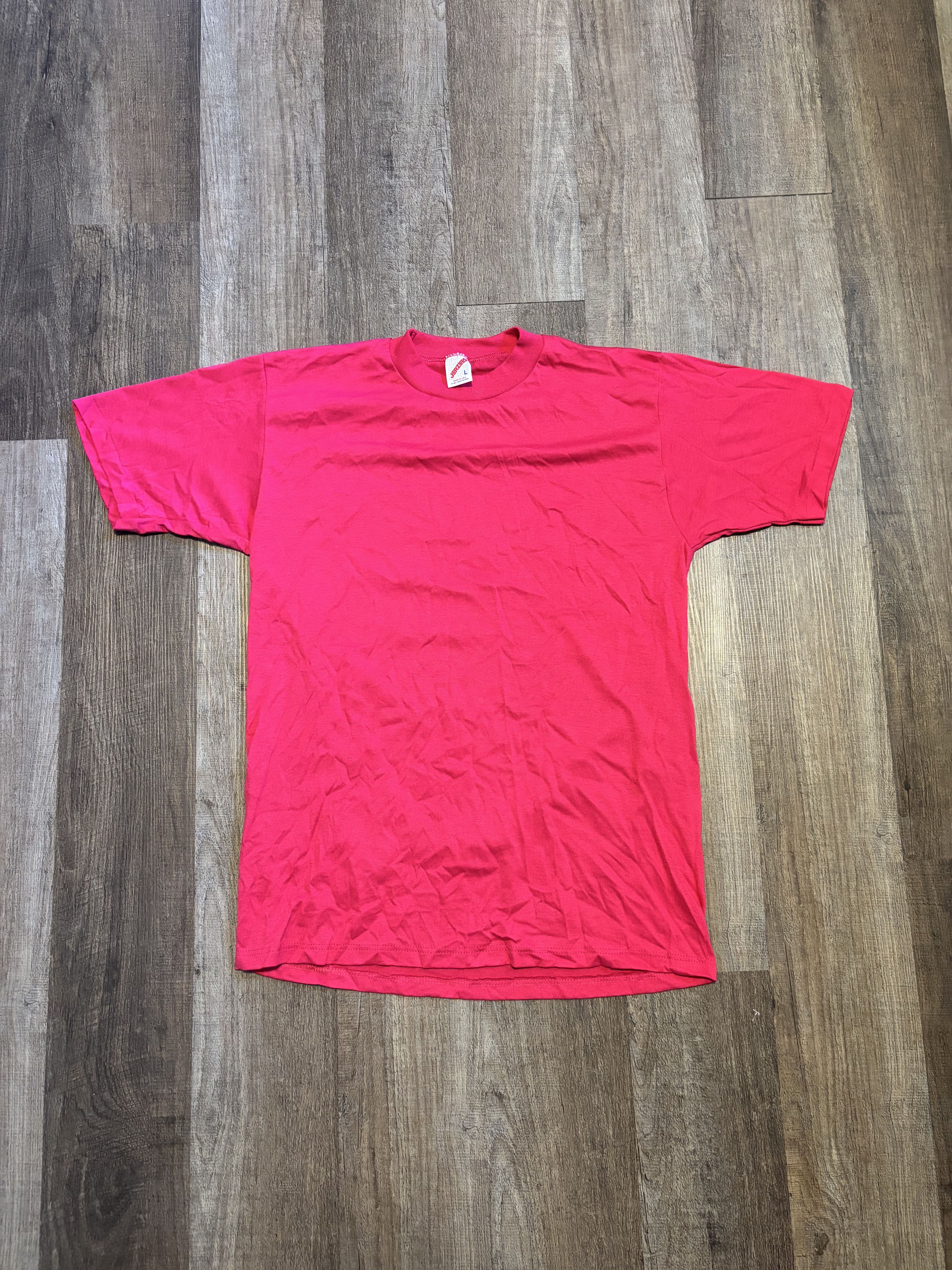 Jerzees Vintage Jerzees Blank Tee Shirt Made in USA / Single Stitch Size US L / EU 52-54 / 3 - 1 Thumbnail