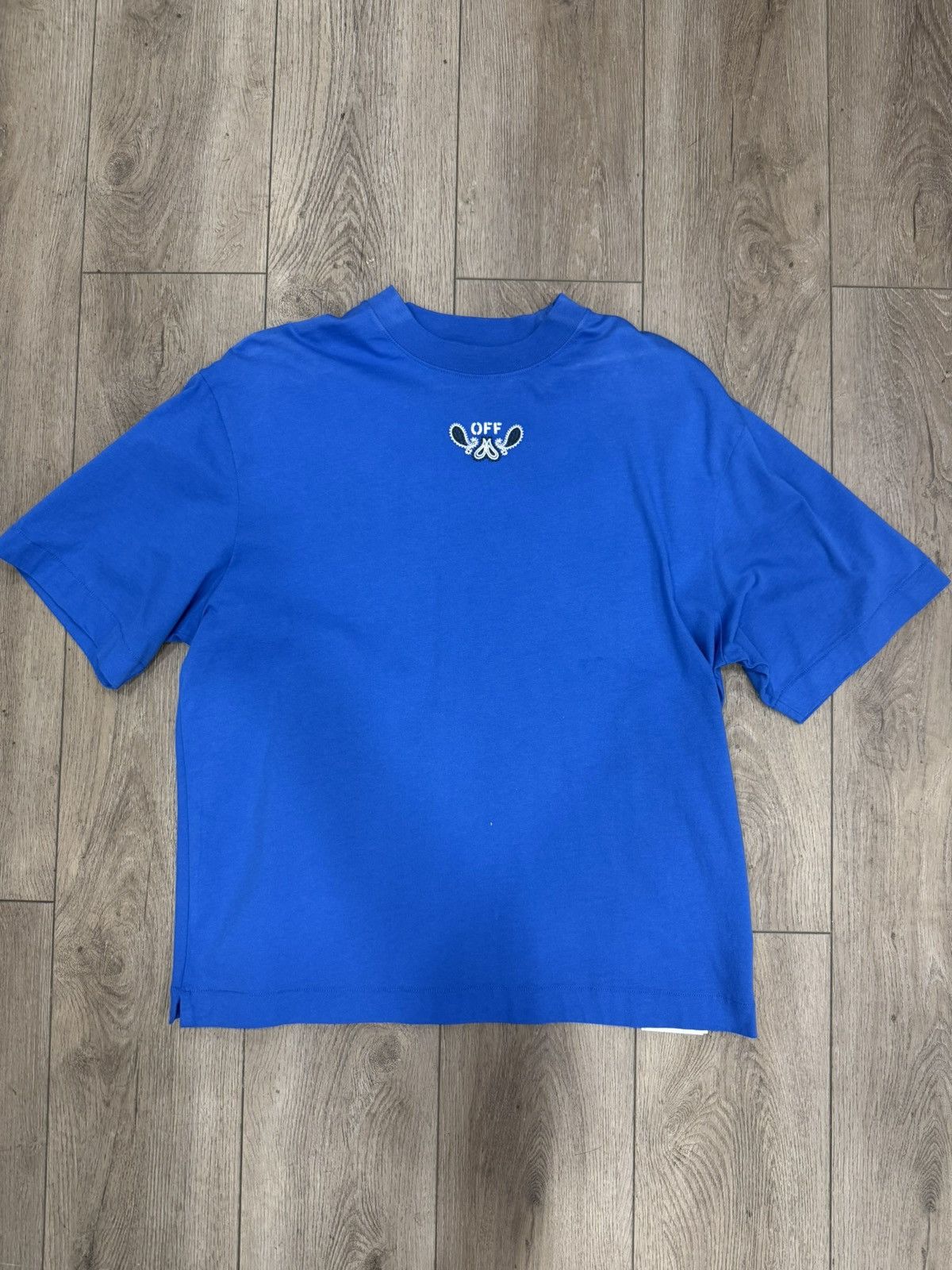 Off-White Off-White Blue Paisley T-Shirt Size US S / EU 44-46 / 1 - 1 Thumbnail