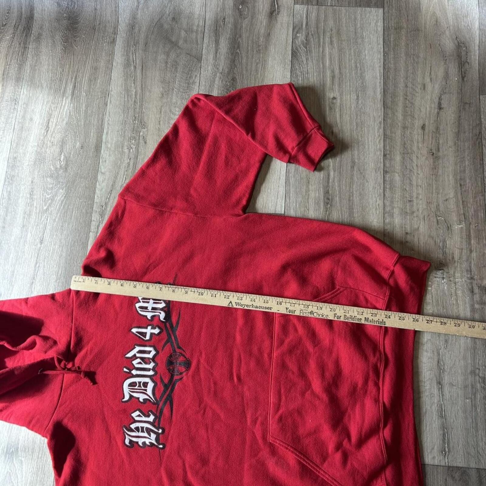 West Coast Choppers Vintage Red Jesus Hoodie West Coast Choppers style hoodie XL Size US XL / EU 56 / 4 - 6 Thumbnail