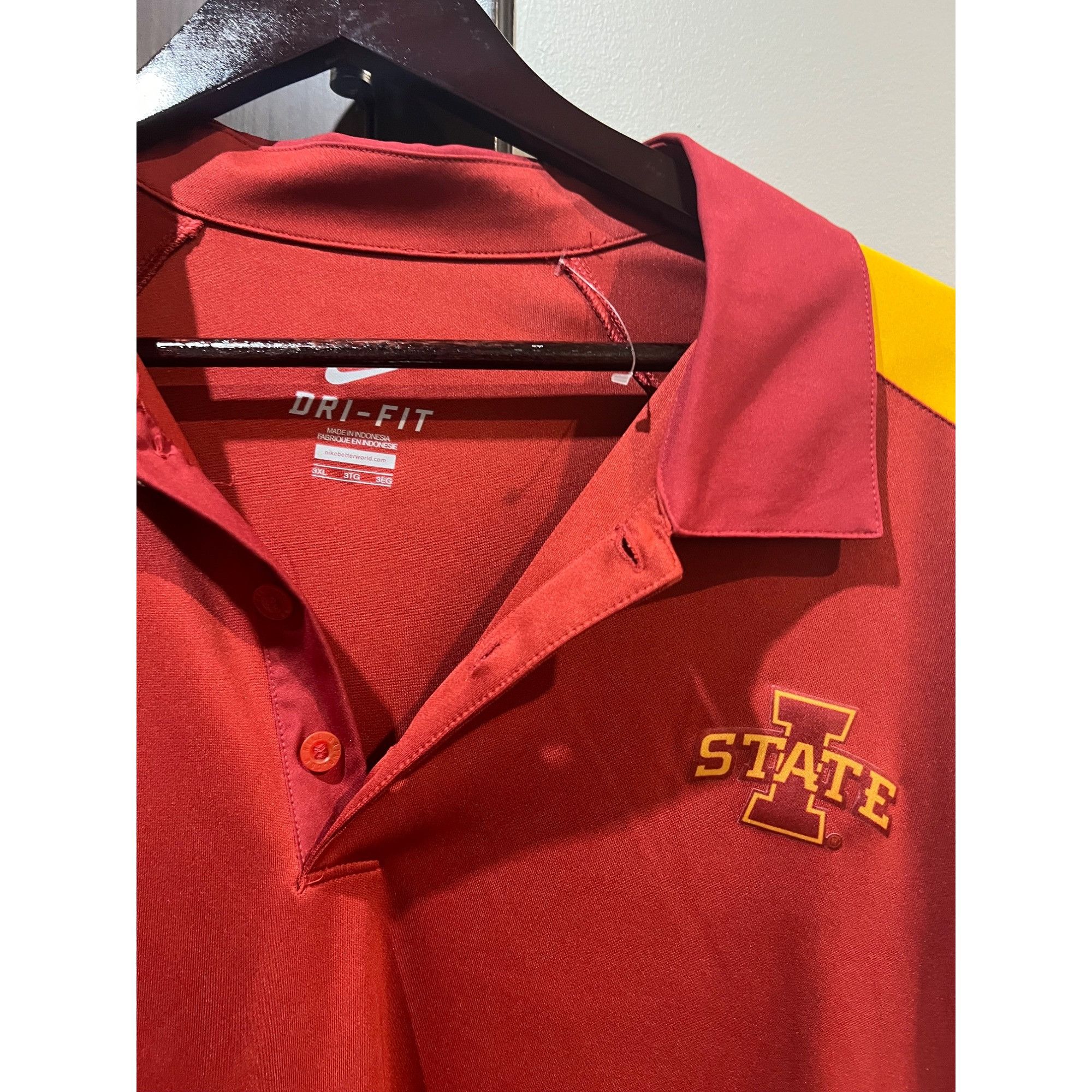 Nike Nike Iowa State Cyclones Polo Shirt - NWT Size 3XL Size US XXL / EU 58 / 5 - 2 Thumbnail