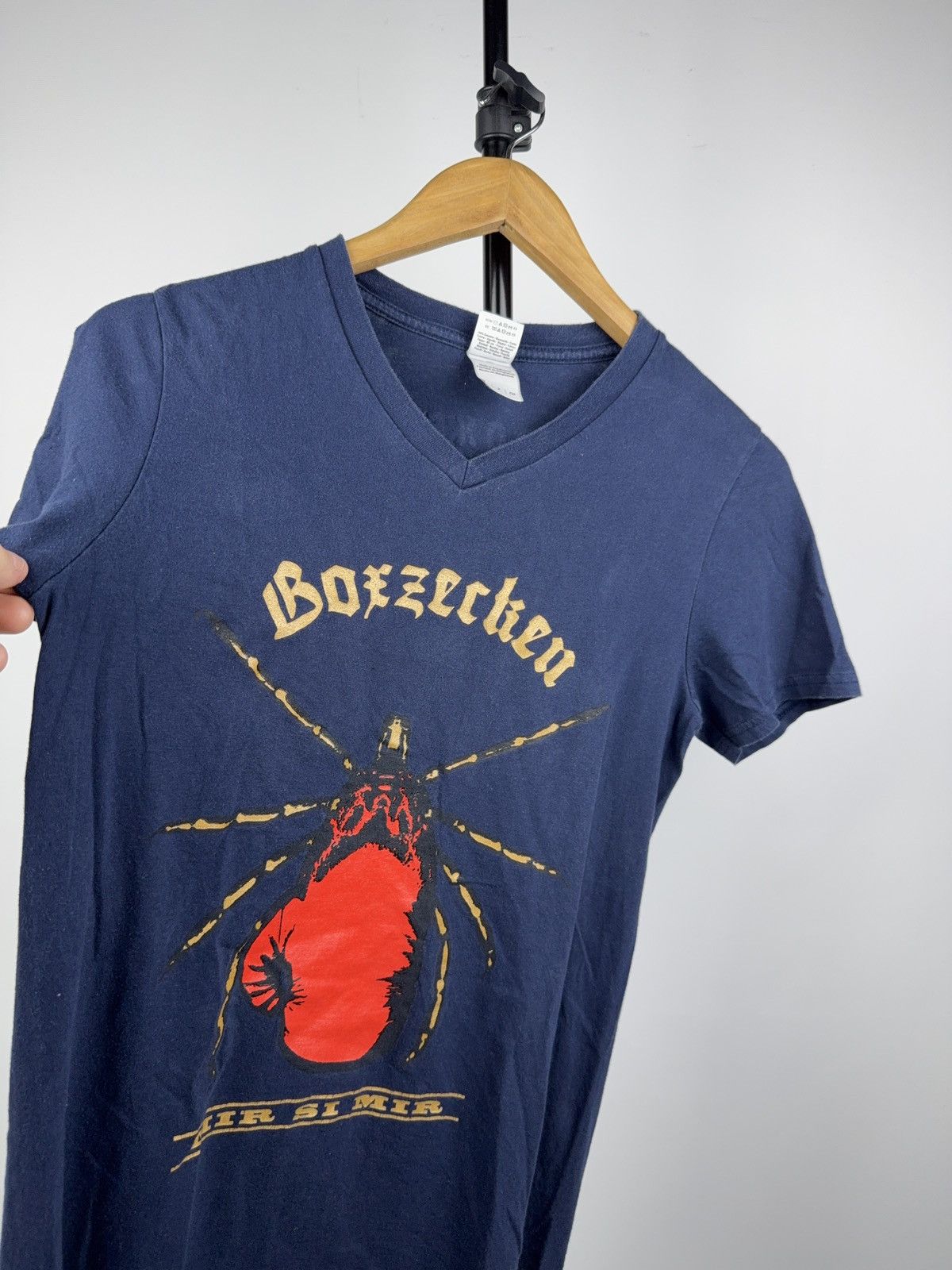 Vintage 00s Bozecken “Mir Si Mir” Swiss Boxing V-Neck Tee Size S / US 4 / IT 40 - 3 Thumbnail