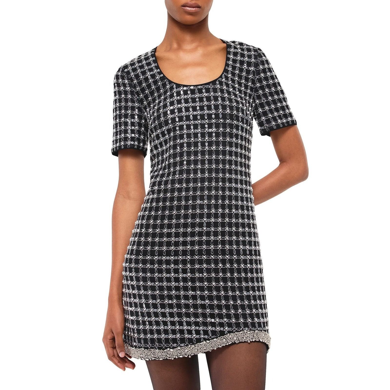 Simkhai SIMKHAI Vivalie Embellished Mini Dress Womens 0 Black NWT Size XS / US 0-2 / IT 36-38 - 12 Thumbnail